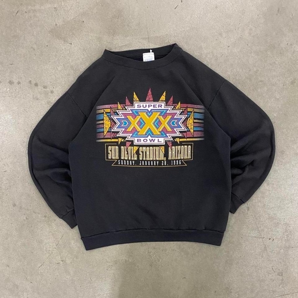 Vintage NFL‎ Super Bowl XXX Sun Devil Stadium Tempe Arizona ASU Crewneck Size L